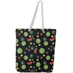 Watermelon Berry Patterns Pattern Full Print Rope Handle Tote (Large)