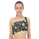 Watermelon Berry Patterns Pattern Spliced Up Bikini Top 