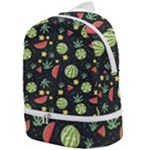 Watermelon Berry Patterns Pattern Zip Bottom Backpack