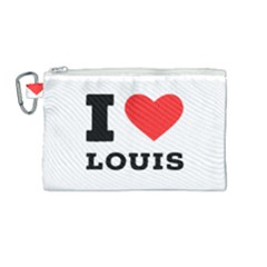 I Love Louis Canvas Cosmetic Bag (medium) by ilovewhateva