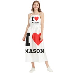 I Love Mason Boho Sleeveless Summer Dress by ilovewhateva