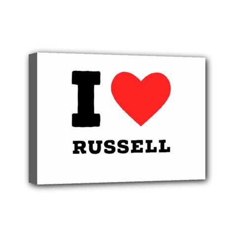 I Love Russell Mini Canvas 7  X 5  (stretched) by ilovewhateva
