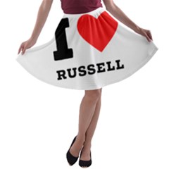 I Love Russell A-line Skater Skirt by ilovewhateva
