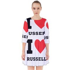I Love Russell Smock Dress by ilovewhateva