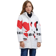 I Love Russell Kid s Hooded Longline Puffer Jacket by ilovewhateva