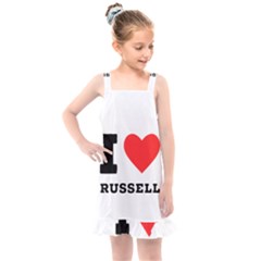 I Love Russell Kids  Overall Dress by ilovewhateva