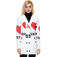 I Love Eugene Button Up Hooded Coat  by ilovewhateva