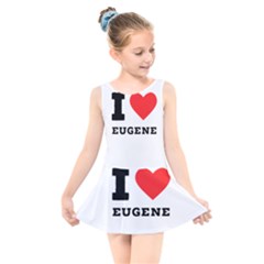 I Love Eugene Kids  Skater Dress Swimsuit by ilovewhateva