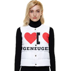 I Love Eugene Women s Short Button Up Puffer Vest by ilovewhateva