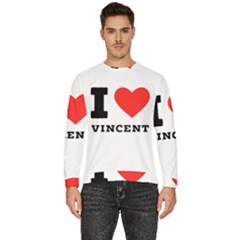 I Love Vincent  Men s Fleece Sweatshirt by ilovewhateva