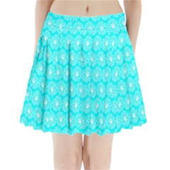Gerbera Daisy Vector Tile Pattern Pleated Mini Skirt by GardenOfOphir