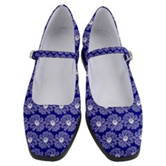 Gerbera Daisy Vector Tile Pattern Women s Mary Jane Shoes by GardenOfOphir