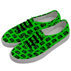 Modern Chic Vector Camera Illustration Pattern Men s Classic Low Top Sneakers by GardenOfOphir