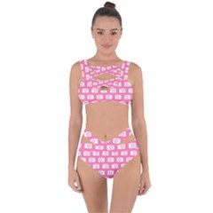 Pink Modern Chic Vector Camera Illustration Pattern Bandaged Up Bikini Set  by GardenOfOphir