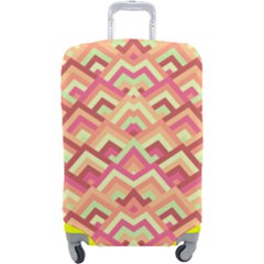 Trendy Chic Modern Chevron Pattern Luggage Cover (large) by GardenOfOphir