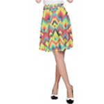 Trendy Chic Modern Chevron Pattern A-Line Skirt