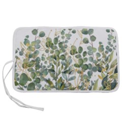Gold And Green Eucalyptus Leaves Pen Storage Case (m) by Jack14