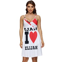 I Love Elijah V-neck Pocket Summer Dress  by ilovewhateva