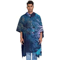 Path Forest Wood Light Night Men s Hooded Rain Ponchos by Jancukart