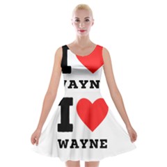 I Love Wayne Velvet Skater Dress by ilovewhateva