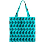 Ladybug Vector Geometric Tile Pattern Zipper Grocery Tote Bag