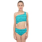 Ladybug Vector Geometric Tile Pattern Spliced Up Two Piece Swimsuit