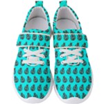Ladybug Vector Geometric Tile Pattern Men s Velcro Strap Shoes