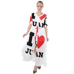 I Love Juan Waist Tie Boho Maxi Dress by ilovewhateva