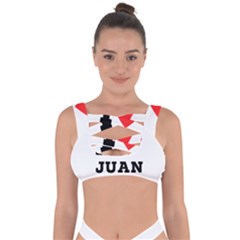 I Love Juan Bandaged Up Bikini Top by ilovewhateva