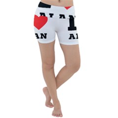 I Love Alan Lightweight Velour Yoga Shorts by ilovewhateva