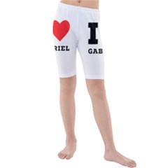 I Love Gabriel Kids  Mid Length Swim Shorts by ilovewhateva