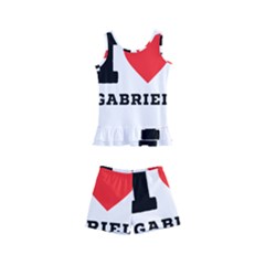 I Love Gabriel Kids  Boyleg Swimsuit by ilovewhateva