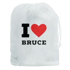 I Love Bruce Drawstring Pouch (3xl) by ilovewhateva