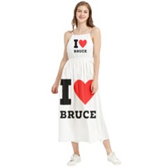 I Love Bruce Boho Sleeveless Summer Dress by ilovewhateva