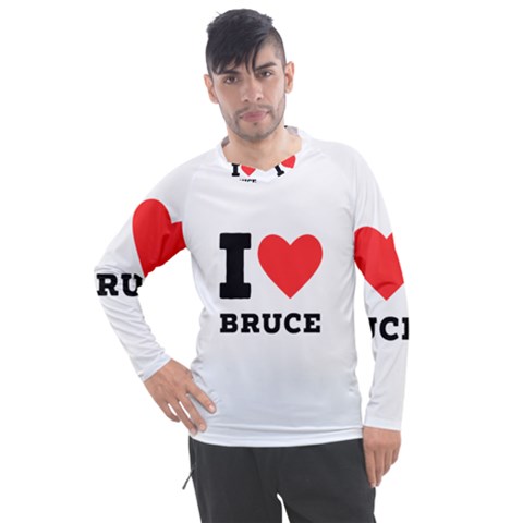 I Love Bruce Men s Pique Long Sleeve Tee by ilovewhateva
