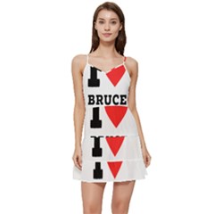 I Love Bruce Short Frill Dress by ilovewhateva