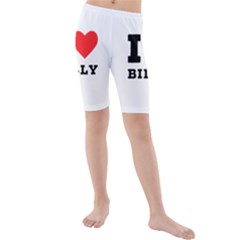 I Love Billy Kids  Mid Length Swim Shorts by ilovewhateva