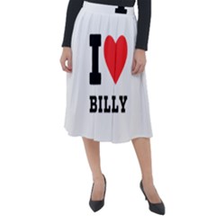 I Love Billy Classic Velour Midi Skirt  by ilovewhateva