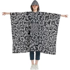 Abstract-0025 Women s Hooded Rain Ponchos by nateshop