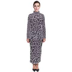 Abstract-0025 Turtleneck Maxi Dress by nateshop