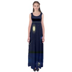 Alien Navi Empire Waist Maxi Dress by nateshop