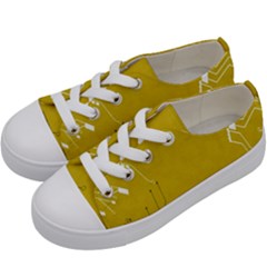 Background-0027 Kids  Low Top Canvas Sneakers by nateshop
