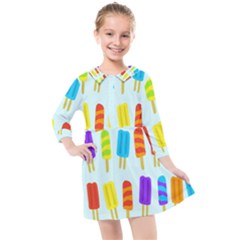 Background-29 Kids  Quarter Sleeve Shirt Dress by nateshop