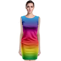 Spectrum Sleeveless Velvet Midi Dress by nateshop