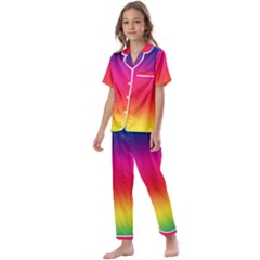 Spectrum Kids  Satin Short Sleeve Pajamas Set by nateshop