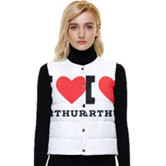 I Love Arthur Women s Short Button Up Puffer Vest by ilovewhateva