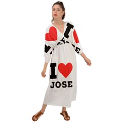 I Love Jose Grecian Style  Maxi Dress by ilovewhateva