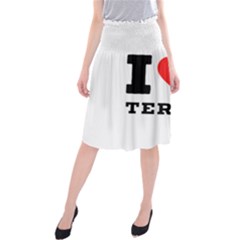 I Love Terry  Midi Beach Skirt by ilovewhateva