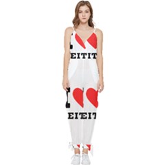 I Love Keith Sleeveless Tie Ankle Chiffon Jumpsuit by ilovewhateva