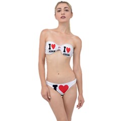 I Love Adam  Classic Bandeau Bikini Set by ilovewhateva